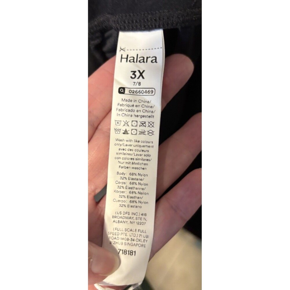 Halara Ultrasculpt Leggings Size 3x Black Soft Moisture Wick Pockets Back Form - Picture 4 of 6